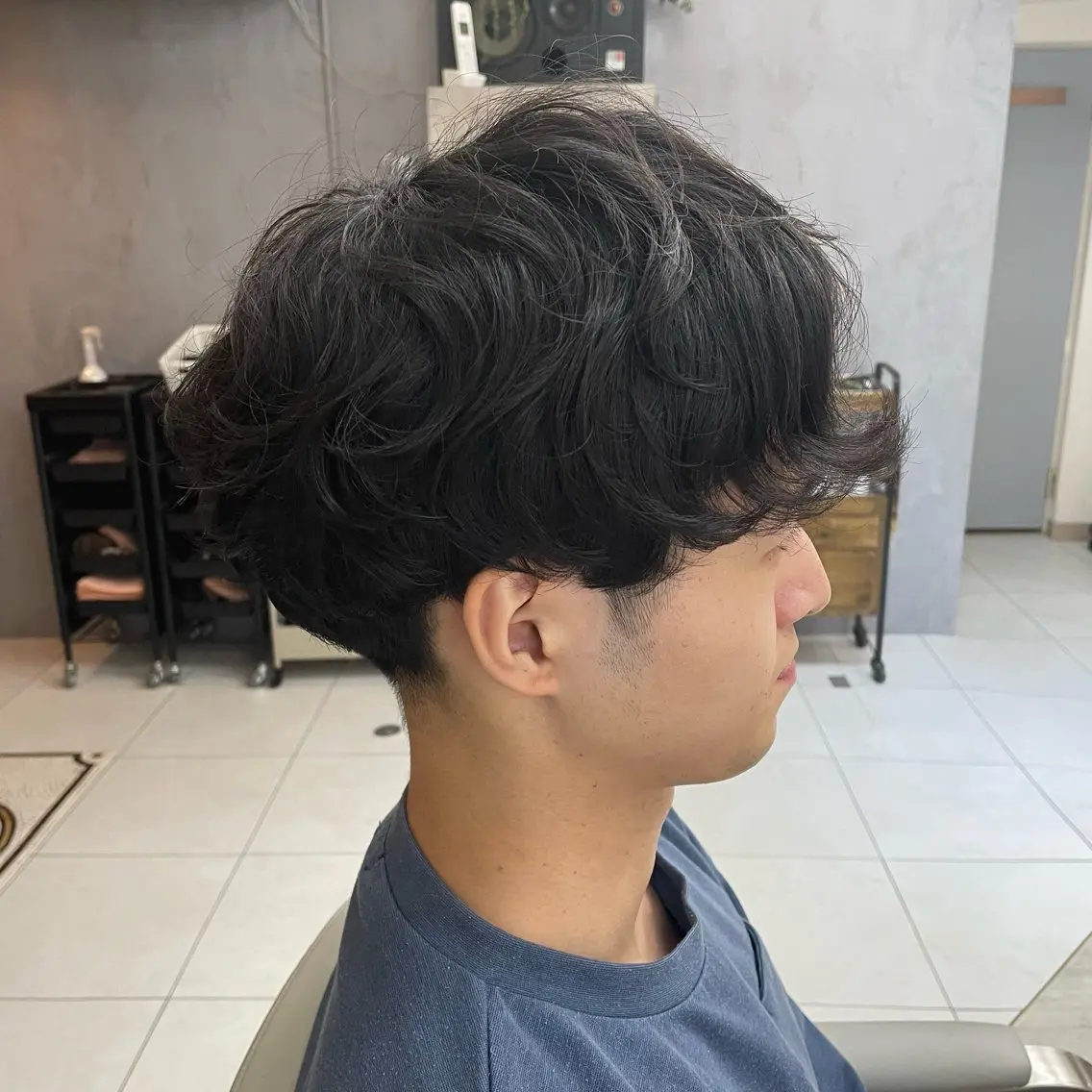 パーマ メンズ カット ヘアカラー メンズ特化ツイスパ 朝ラクセット 颯のヘアスタイル