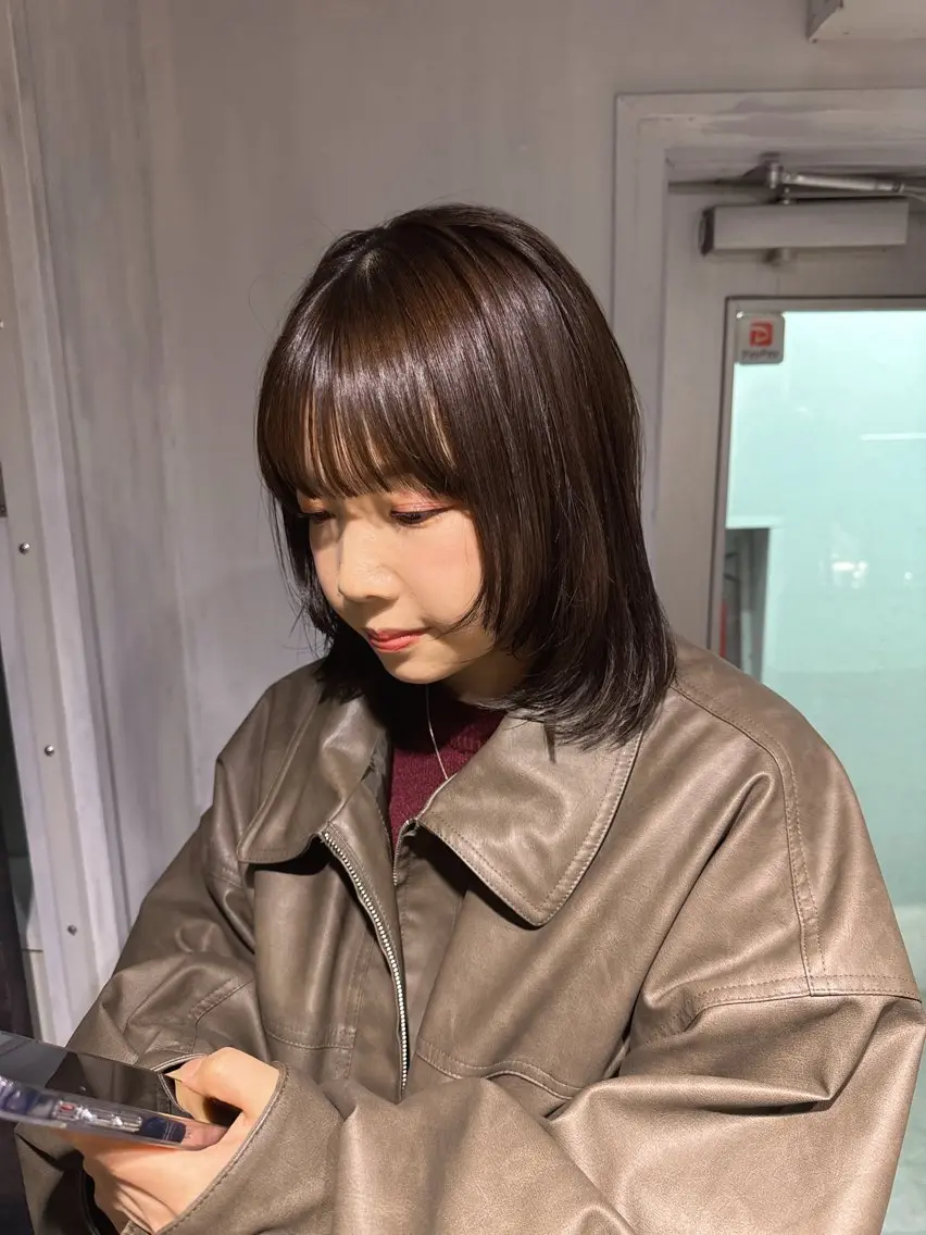 ショート カラー カット ヘアカラー NANAMI🩵 大人可愛い韓国ヘアのヘアスタイル