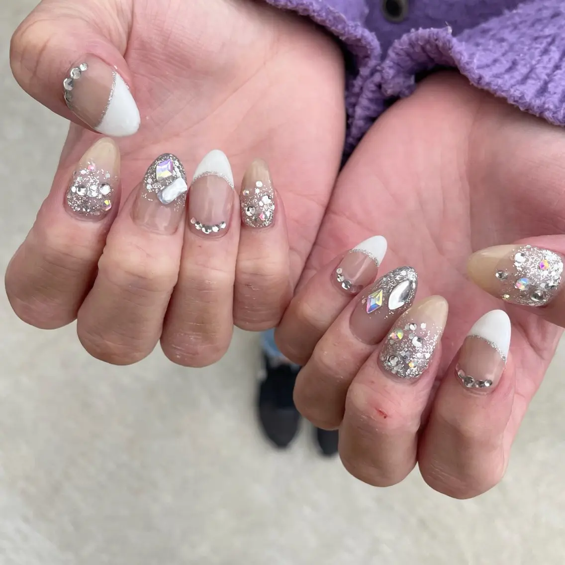 ネイル ハンドネイル Sea  nail by emaのネイルデザイン