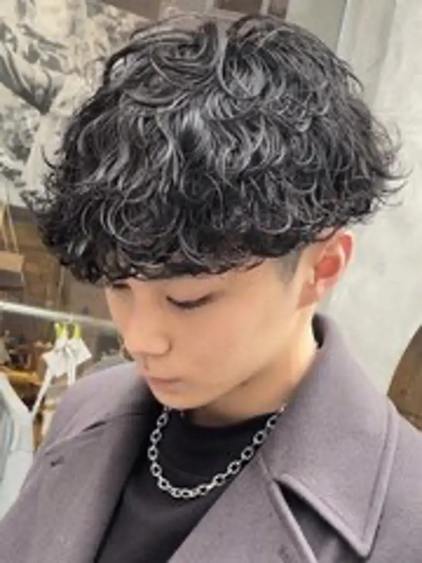 パーマ メンズ カット パーマ カット🔥パーマ特化 fifthりょう🔥のヘアスタイル