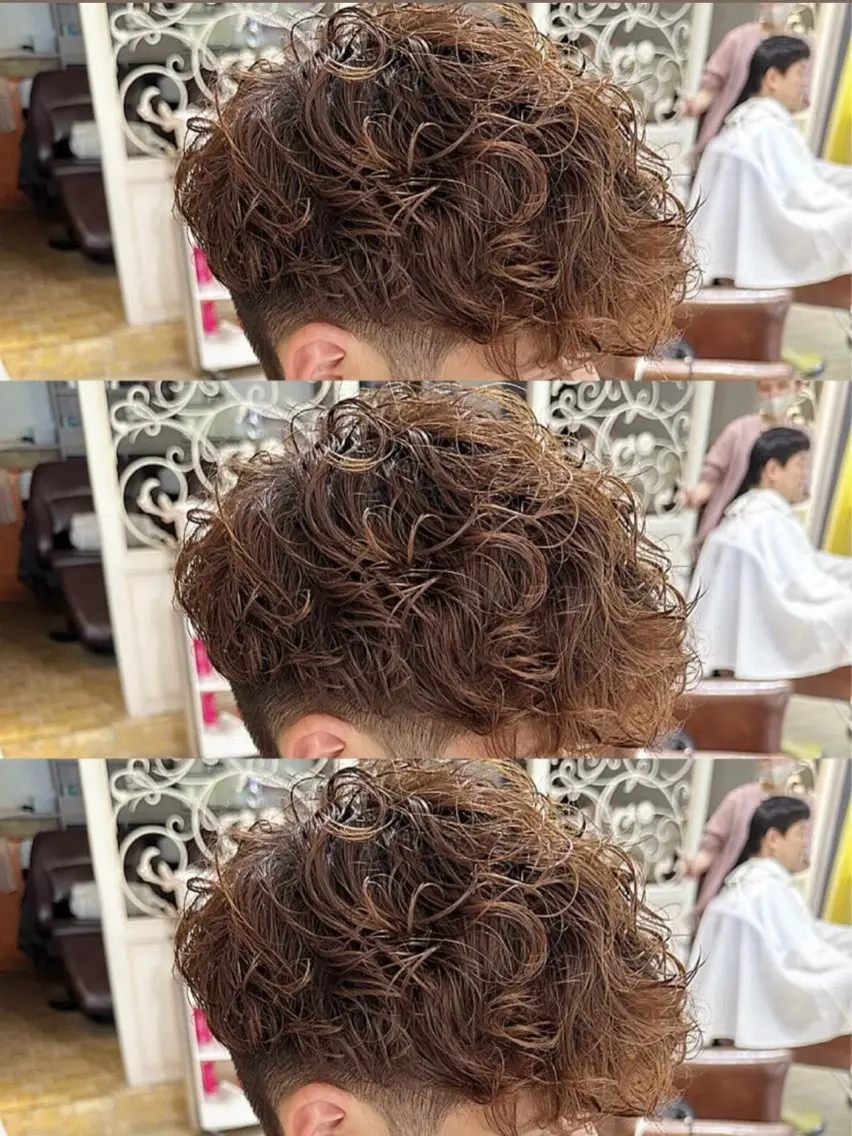 パーマ メンズ カット ヘアカラー メンズパーマ特化🔥 ツイスパ/シャドウのヘアスタイル