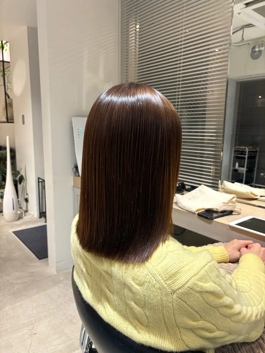 パーマ 縮毛矯正 真壁 凜々子のヘアスタイル