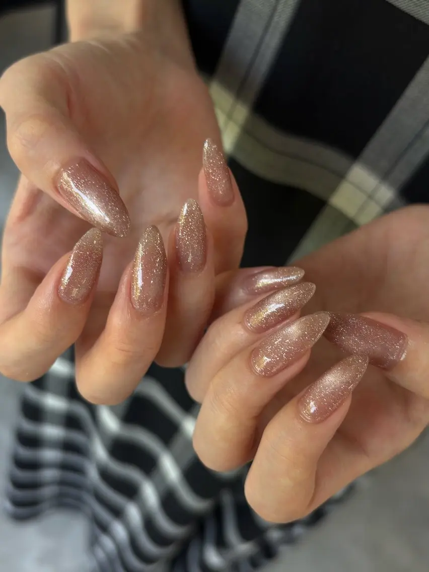 ネイル フラッシュネイル マグネットネイル ワンカラーネイル ハンドネイル loveday halukaのネイルデザイン