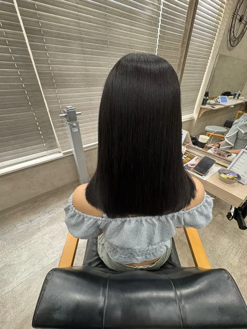 セミロング 縮毛矯正 🫧艶髪カラー・縮毛 矯正🫧koisoのヘアスタイル