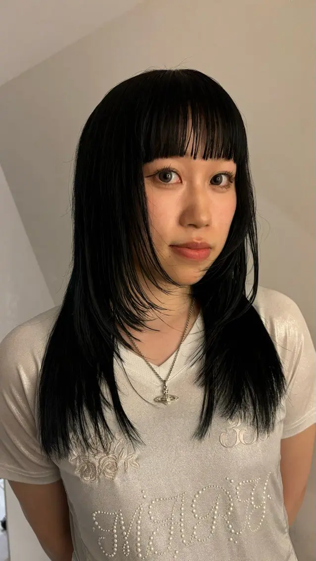 セミロング カラー ヘアアレンジ 🌀パーマ　レイヤー ボブ/marinoのヘアスタイル