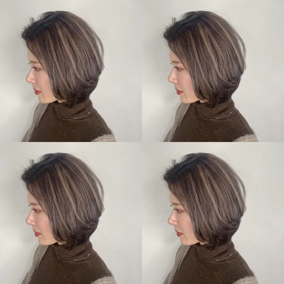 ショート ハイライト ヘアカラー 佐藤 香太のヘアスタイル