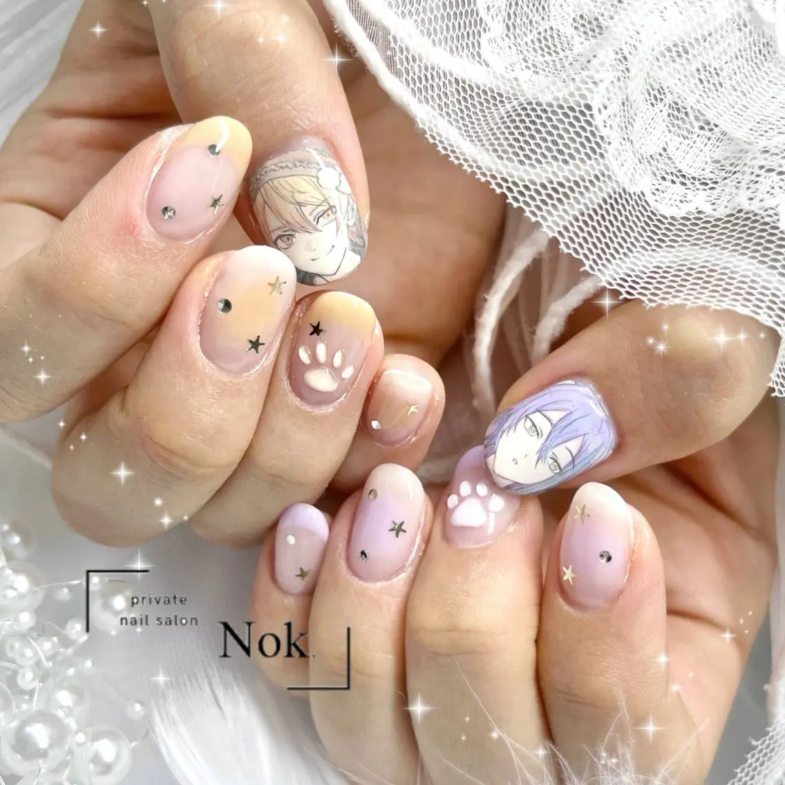 ネイル ハンドネイル 池袋痛ネイル Nok. 渡辺のネイルデザイン