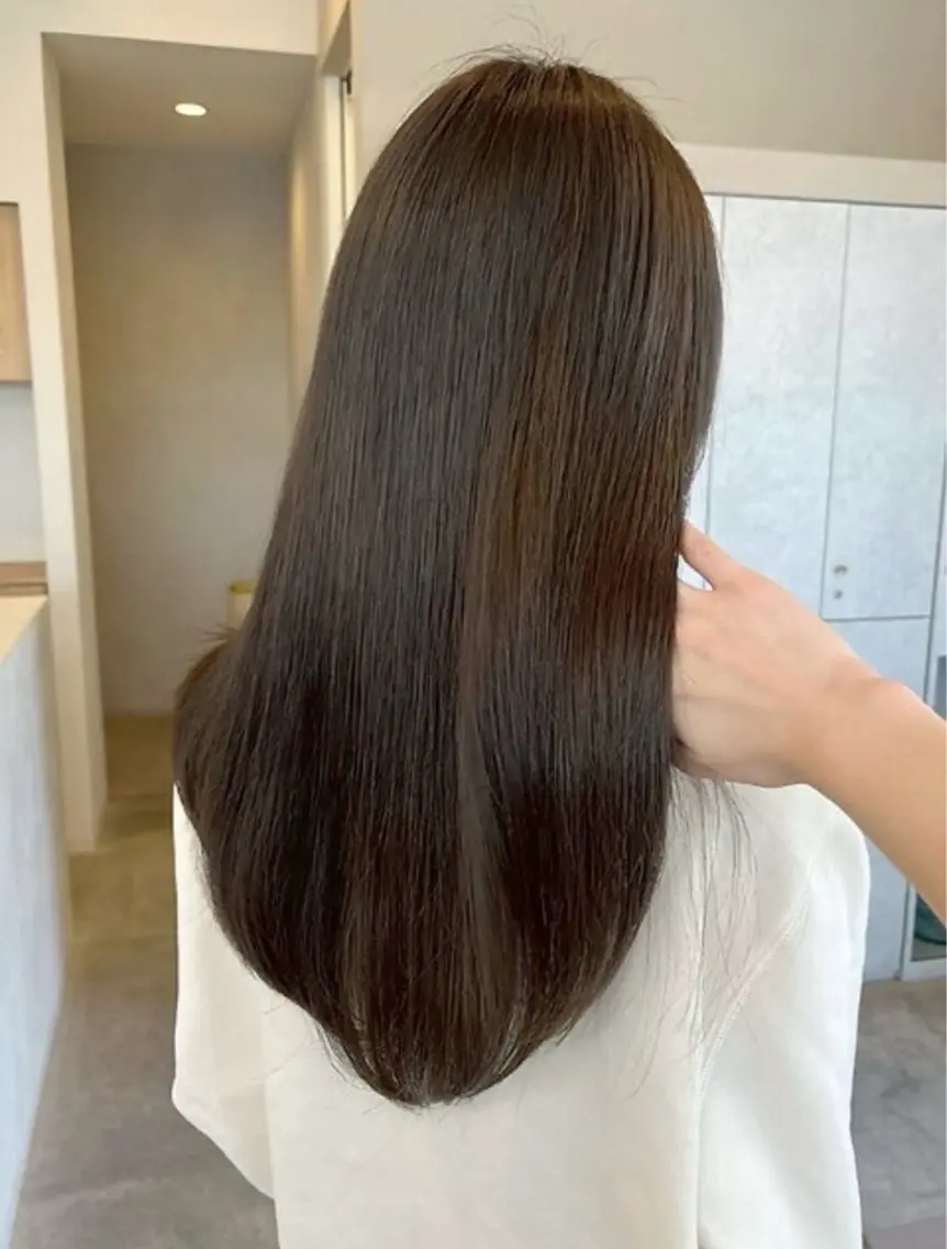 🪽透明感カラー＋𝐀𝐮𝐣𝐮𝐚❼stepトリートメント🕊️の写真