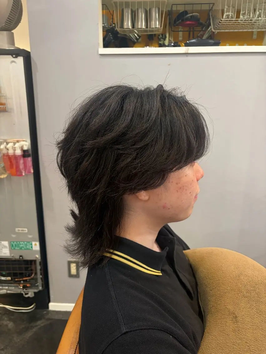 ミディアム メンズ 田邉 莉陸のヘアスタイル