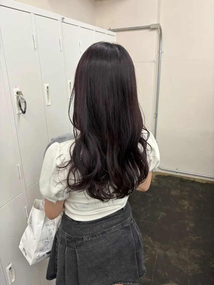 セミロング カット ヘアカラー トリートメント 透明感カラー/顔周り カット/ののか💞のヘアスタイル