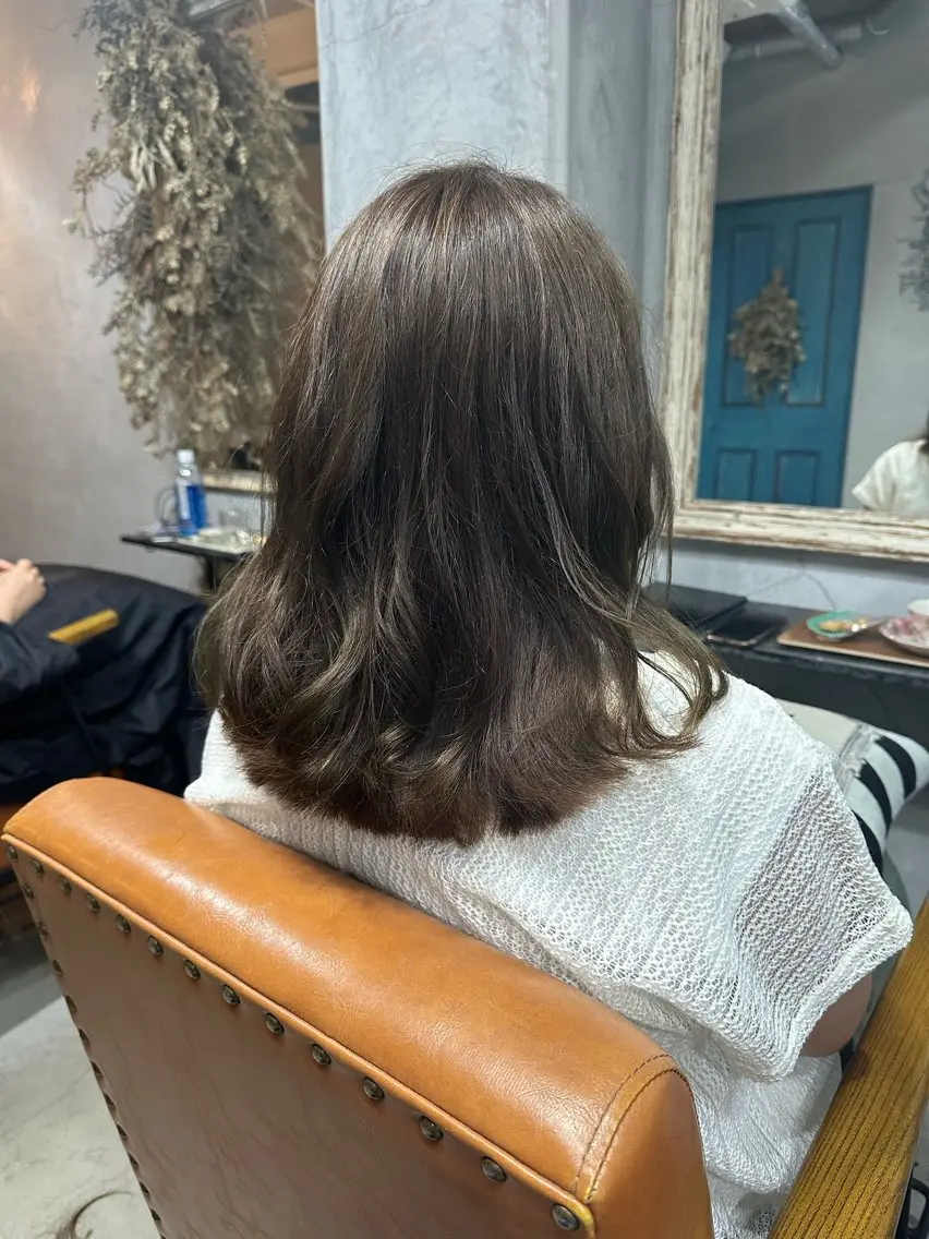 髪質改善メニュー🍀《髪質改善弱酸性カラー＋カット＋美容ヘアエステ》の写真