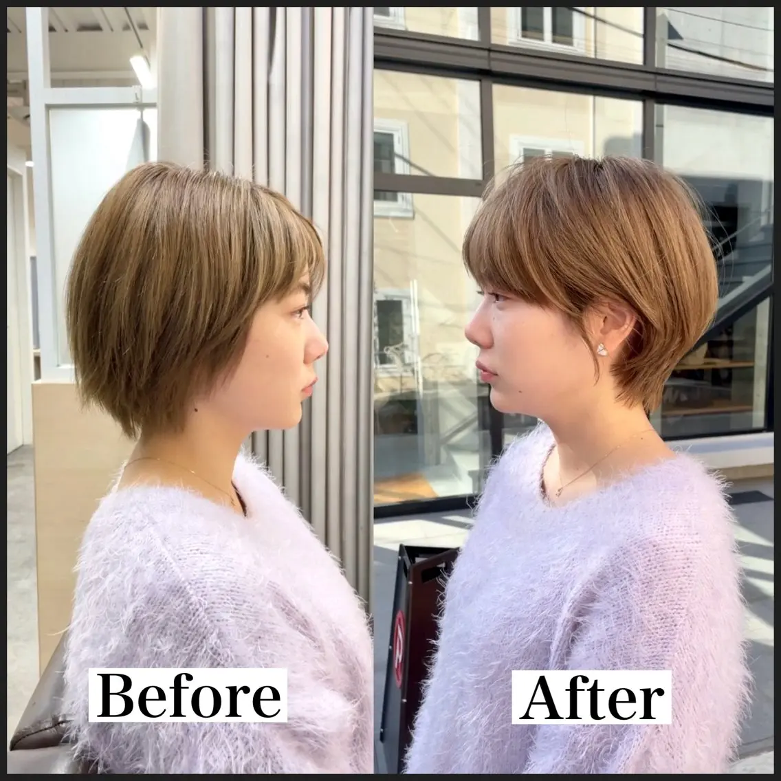 ショート カラー ショートボブ ボブ ショートヘア 表参道【髪質改善】 宮嶋勇太のヘアスタイル