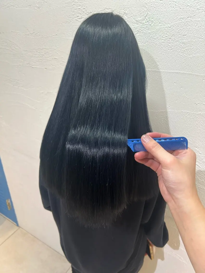 セミロング カラー パーマ 髪質改善 縮毛矯正 ブリーチ/髪質改善 店長 板垣智大のヘアスタイル