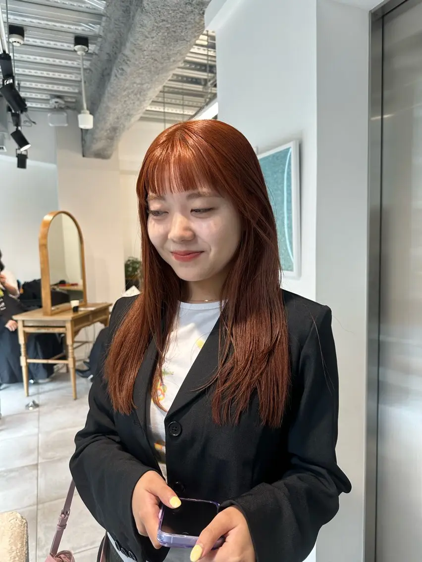 ロング カラー キッズ カット ヘアカラー トリートメント オトナヘア🌸 harukaのヘアスタイル