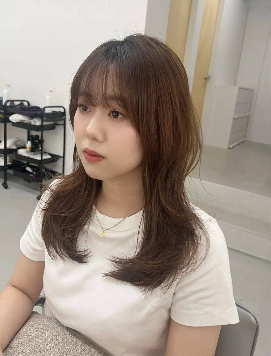 ロング ハッシュカット 韓国風ヘア レイヤー/ショート 遠藤光輝のヘアスタイル
