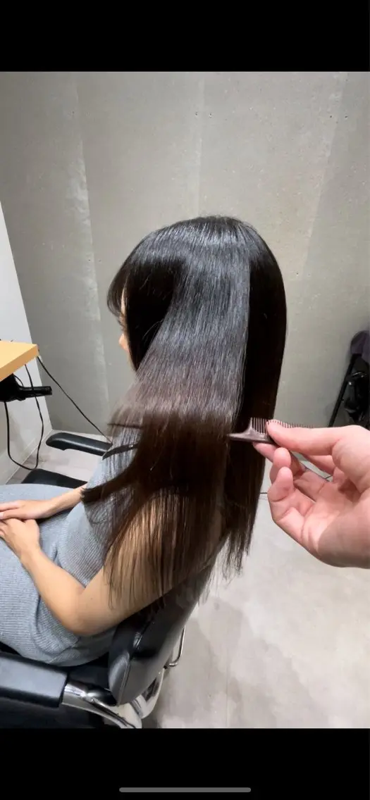 セミロング 髪質改善 トリートメント 酸熱トリートメント 髪質改善ヘアケア 艶髪特化/上田のヘアスタイル