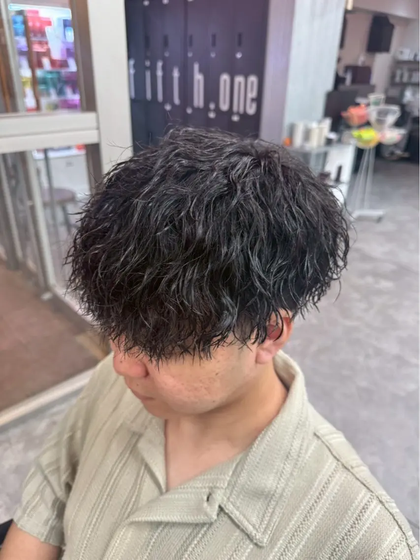 パーマ メンズ カット パーマ 10月限定０円カット 🌼ANNA🌼のヘアスタイル