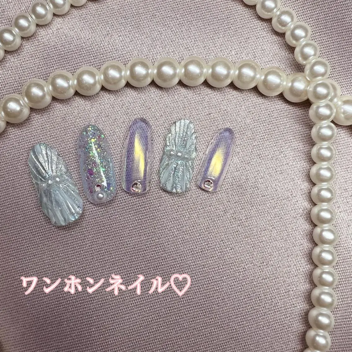 ネイル ワンホンネイル 鈴木 優希のネイルデザイン
