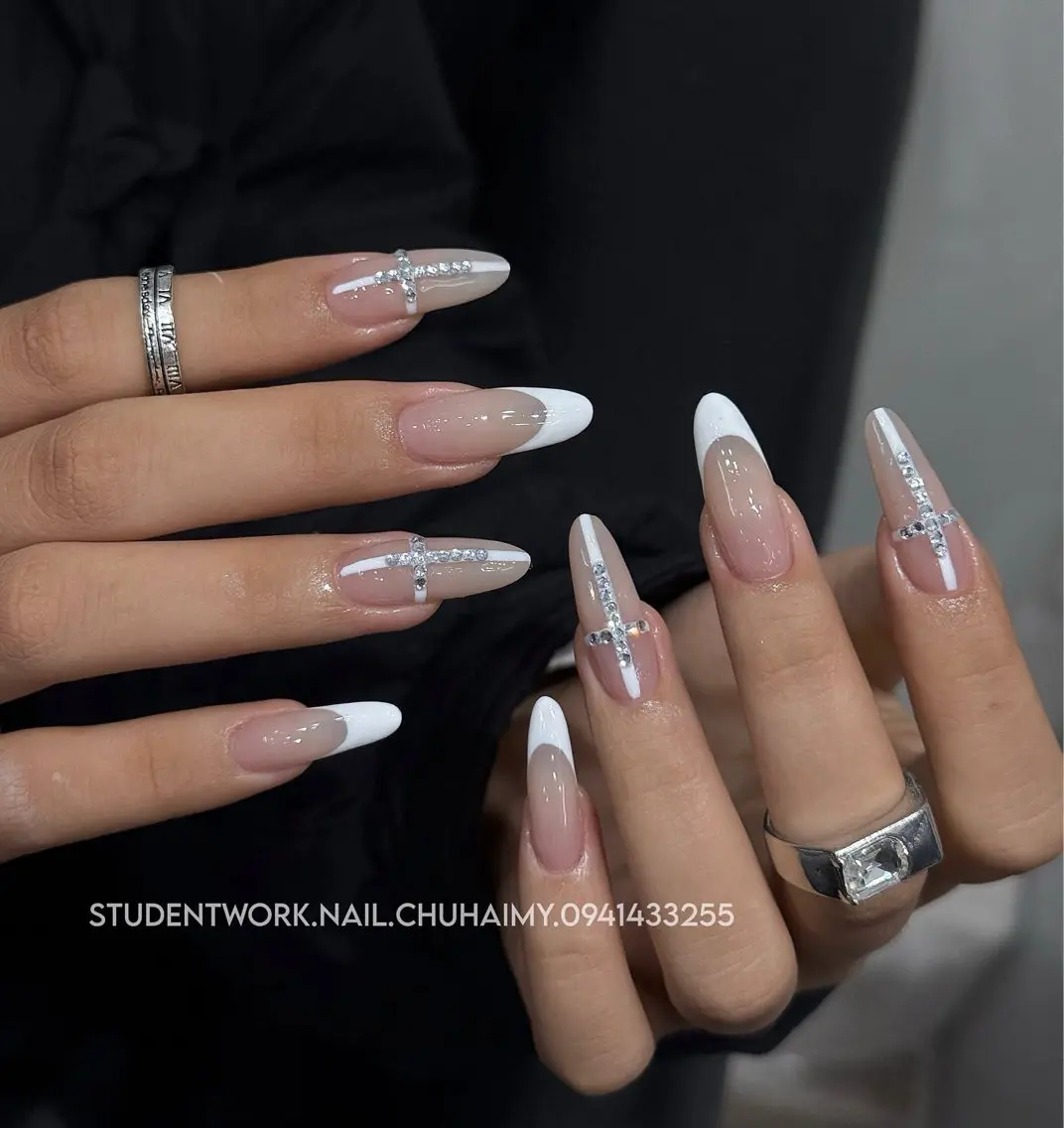 ネイル アートネイル クリアネイル ジェルネイル ハート 韓国ネイル Kawaii _Nailのネイルデザイン