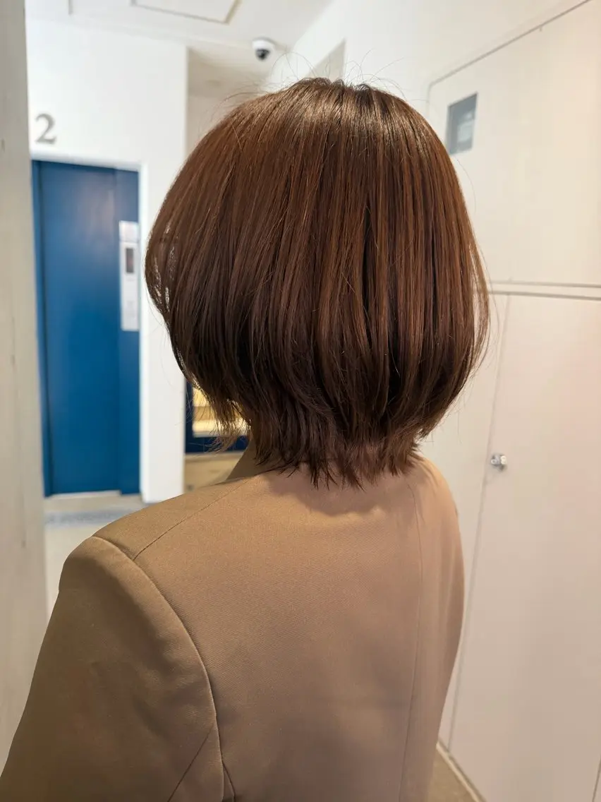 ショート カラー ブラウンカラー オリーブブラウン ヘアカラー サエ💎横浜 カラーモデル募集中のヘアスタイル