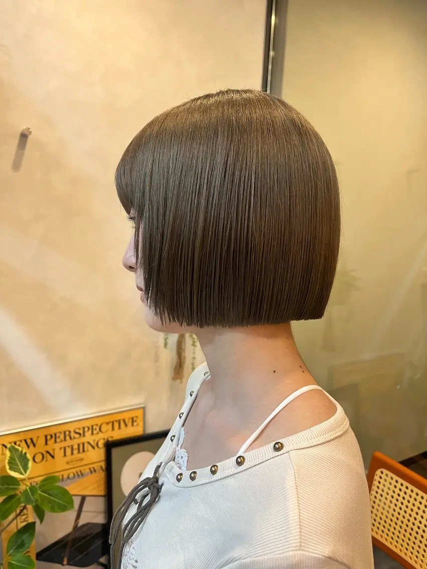 ショート ボブ レイヤーカット カット レイヤー/暖色/ 髪質改善/永礼芳果のヘアスタイル