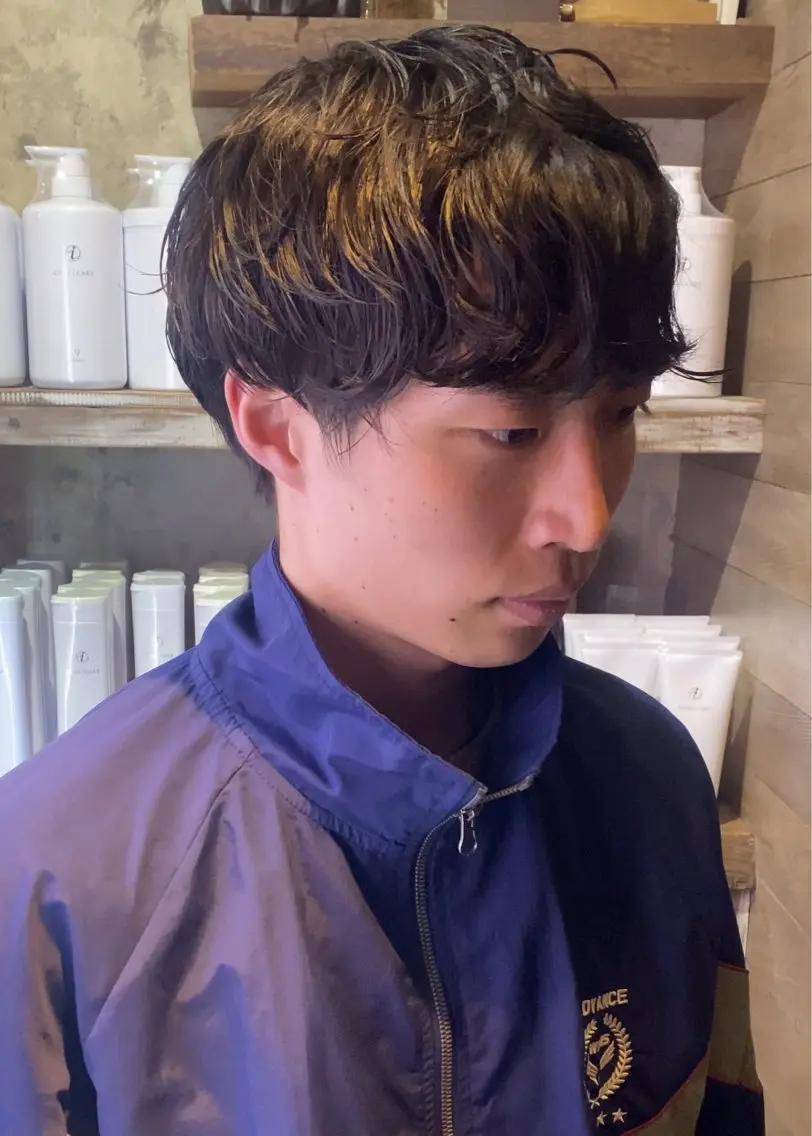 ミディアム ミディアムパーマ 千壽 ちよのヘアスタイル
