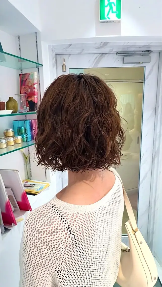 ミディアム パーマ カット パーマ 🍓似合わせカット× パーマ/矢木🍓のヘアスタイル
