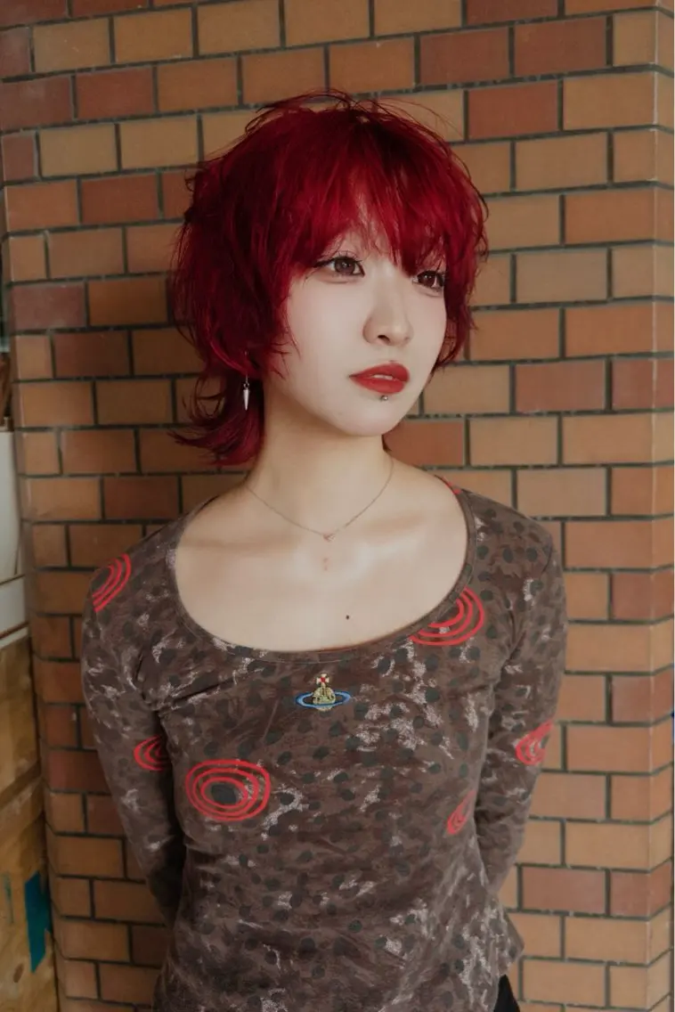 ショート カラー ヘアカラー トリートメント ケアブリーチ特化✨/ 艶カラー/エクステのヘアスタイル