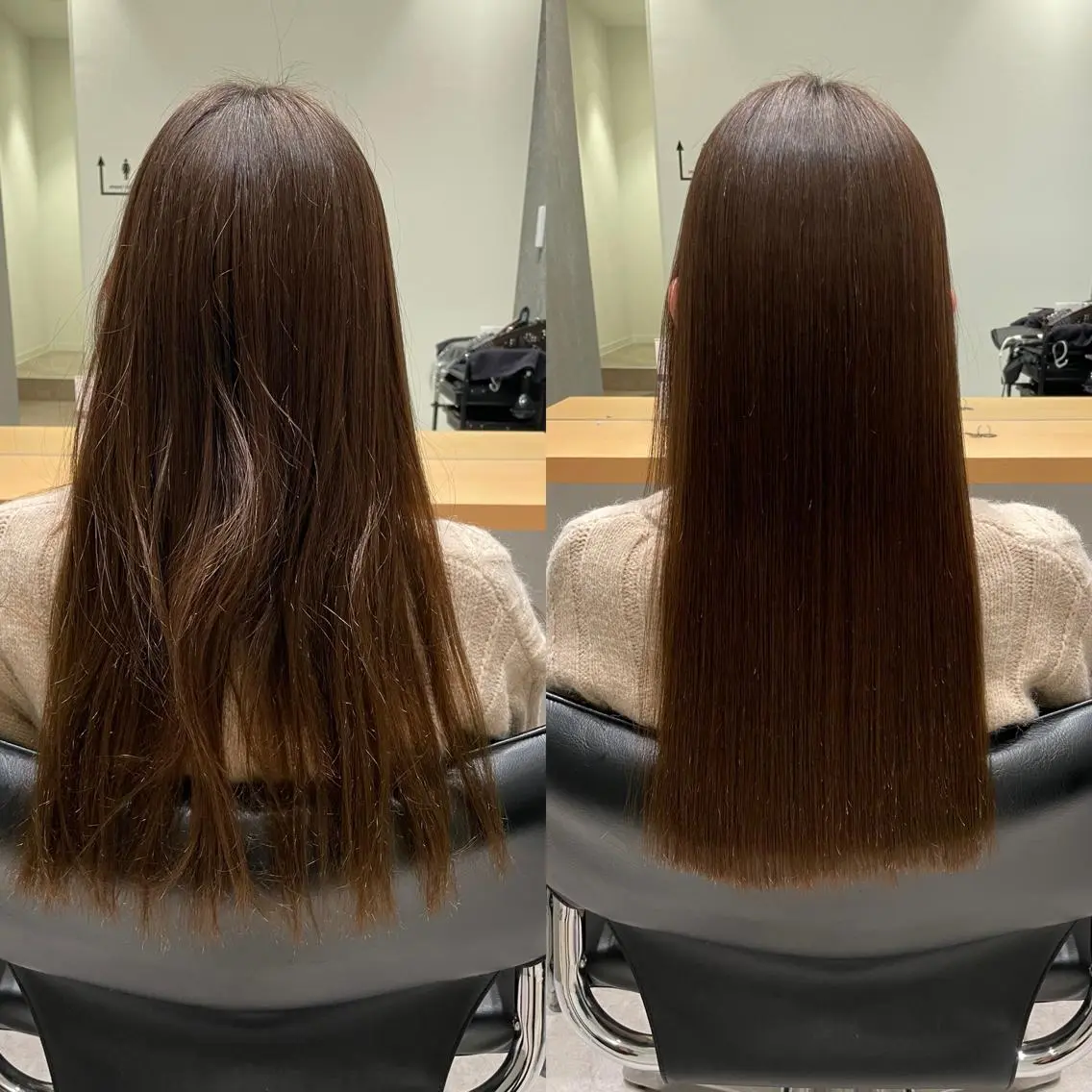 セミロング 髪質改善 トリートメント 酸熱トリートメント 髪質改善ヘアケア 艶髪特化/上田のヘアスタイル