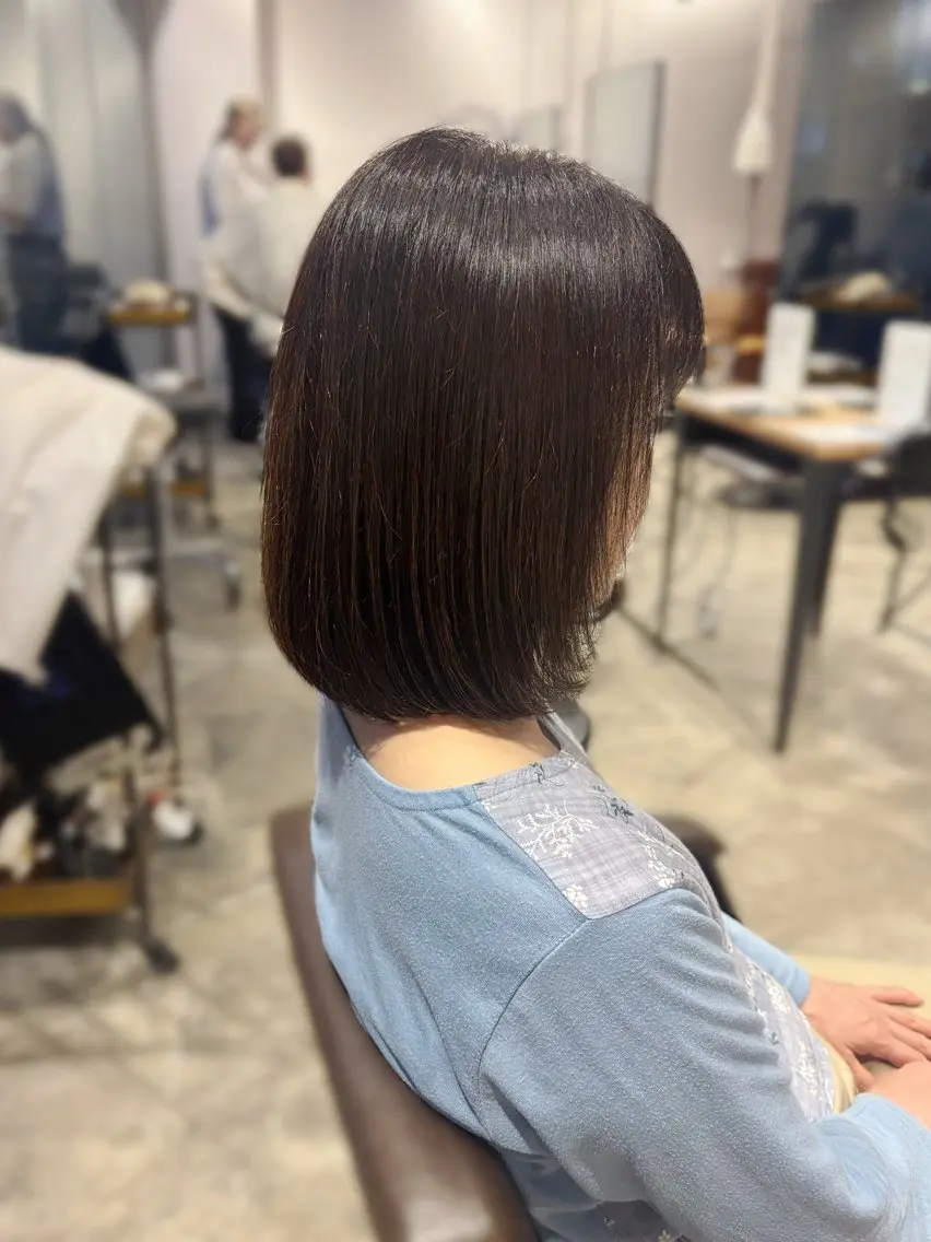 ミディアム ボブ はっとり ななせのヘアスタイル