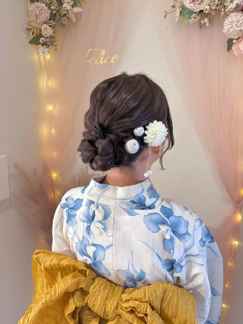 ヘアアレンジ ヘアセット 参列♡デートゆるふわ ヘアメイク🎀みゆうのヘアスタイル