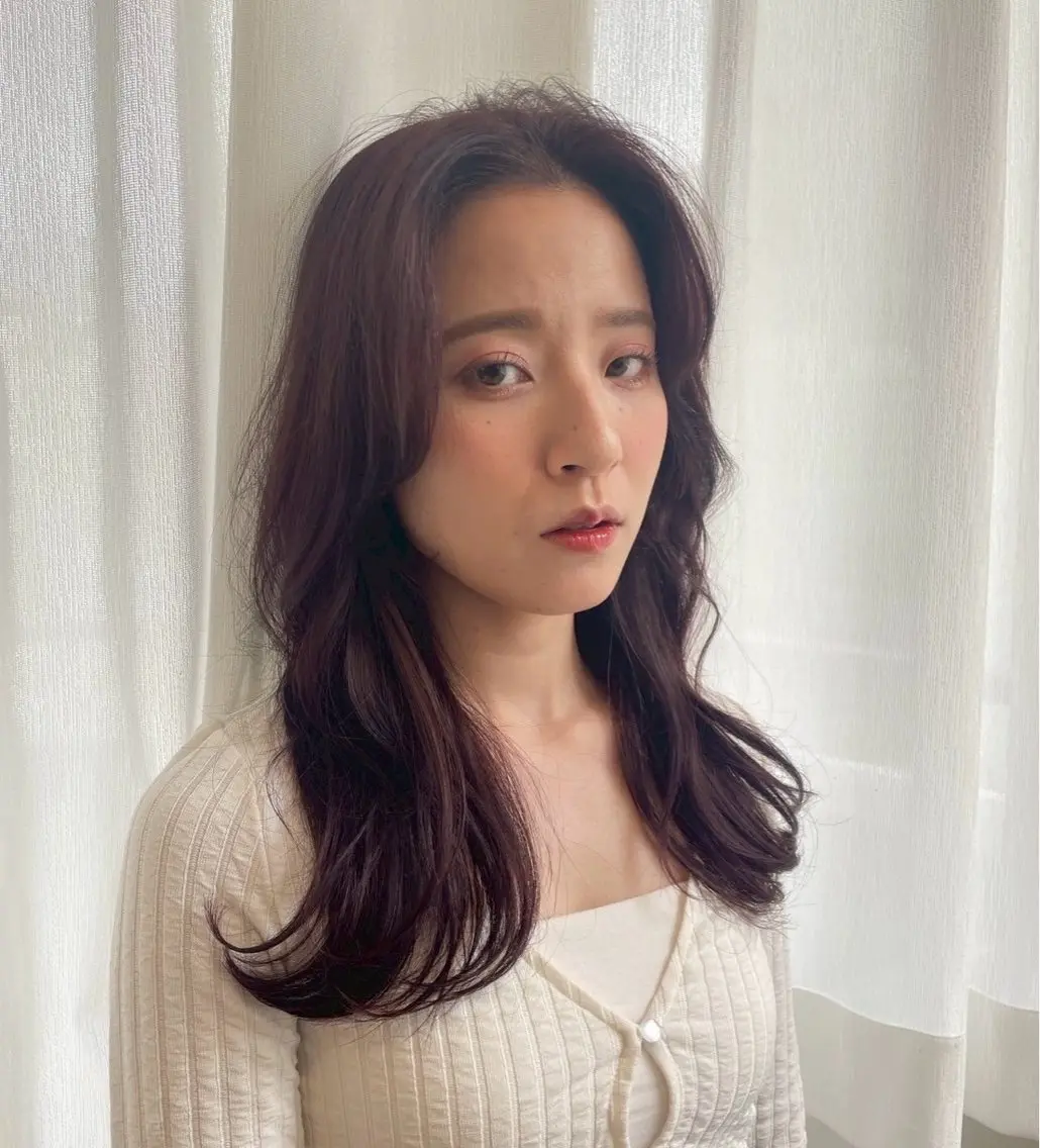 ロング カラー ヘアカラー 髪質改善 ANs. りこのヘアスタイル