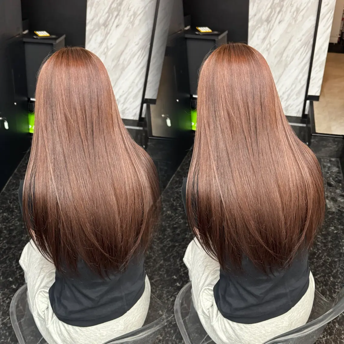カラー ブラウンカラー ピンクカラー ヘアカラー トリートメント HINA /心斎橋/難波のヘアスタイル