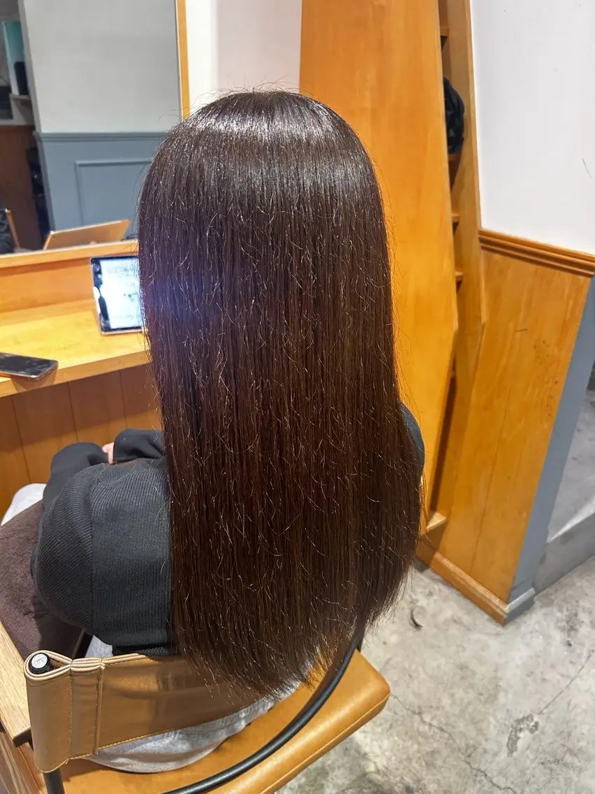 ロング カット ヘアカラー トリートメント 【Amphi Tokyo】ななみのヘアスタイル