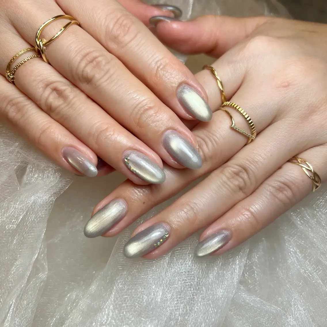 ネイル マグネットネイル ハンドネイル Lilibeauty salonのネイルデザイン