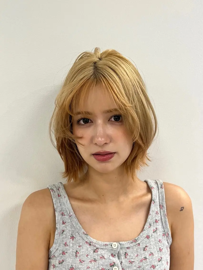 ミディアム カラー ヘアカラー Nidée 🎀 ayanoのヘアスタイル