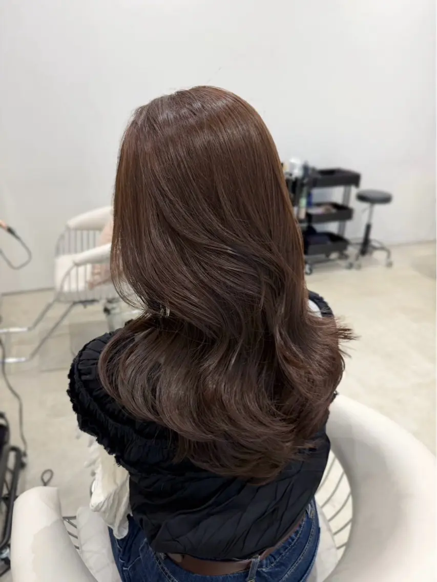 セミロング カラー 名古屋／ 艶カラー／Senaのヘアスタイル