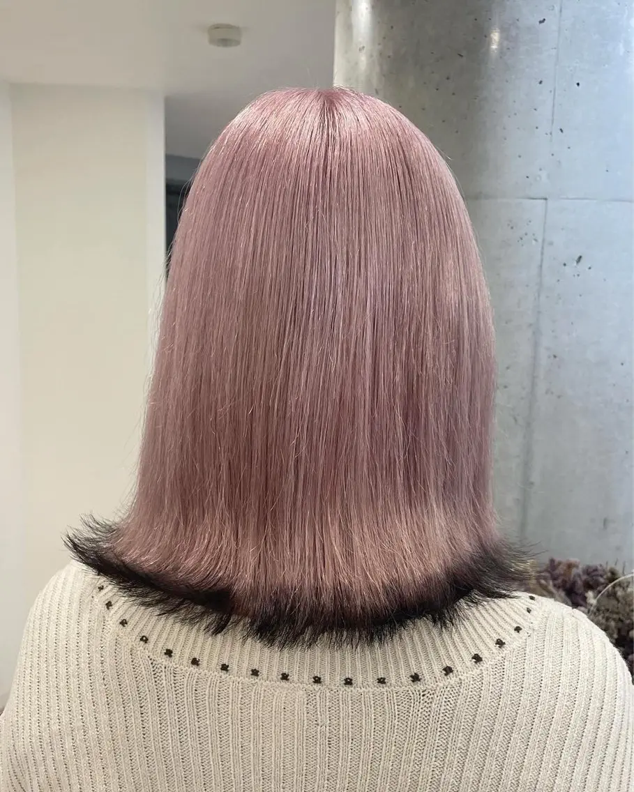 ミディアム ♡似合わせ ♡ハイトーン♡のヘアスタイル