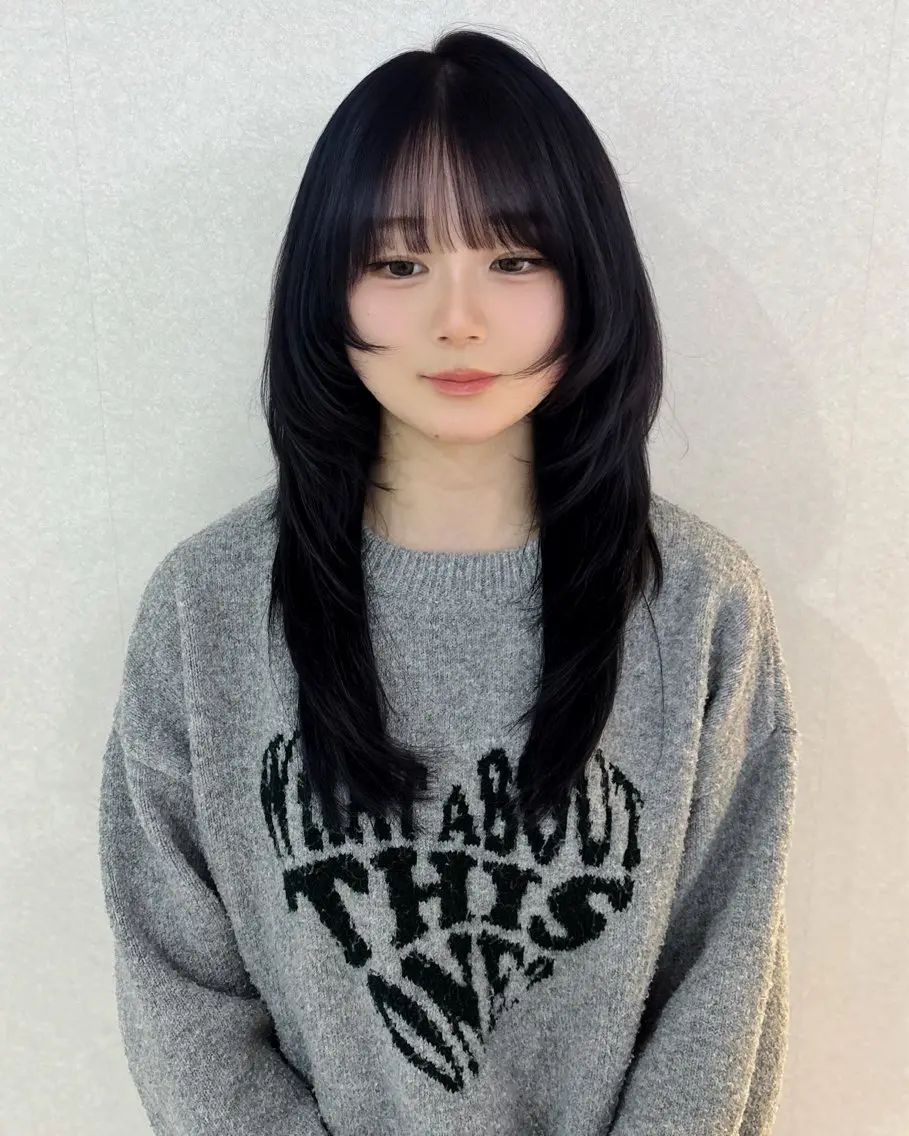 ロング ハッシュカット バッサリカット募集中 星川まお𝜗𝜚のヘアスタイル
