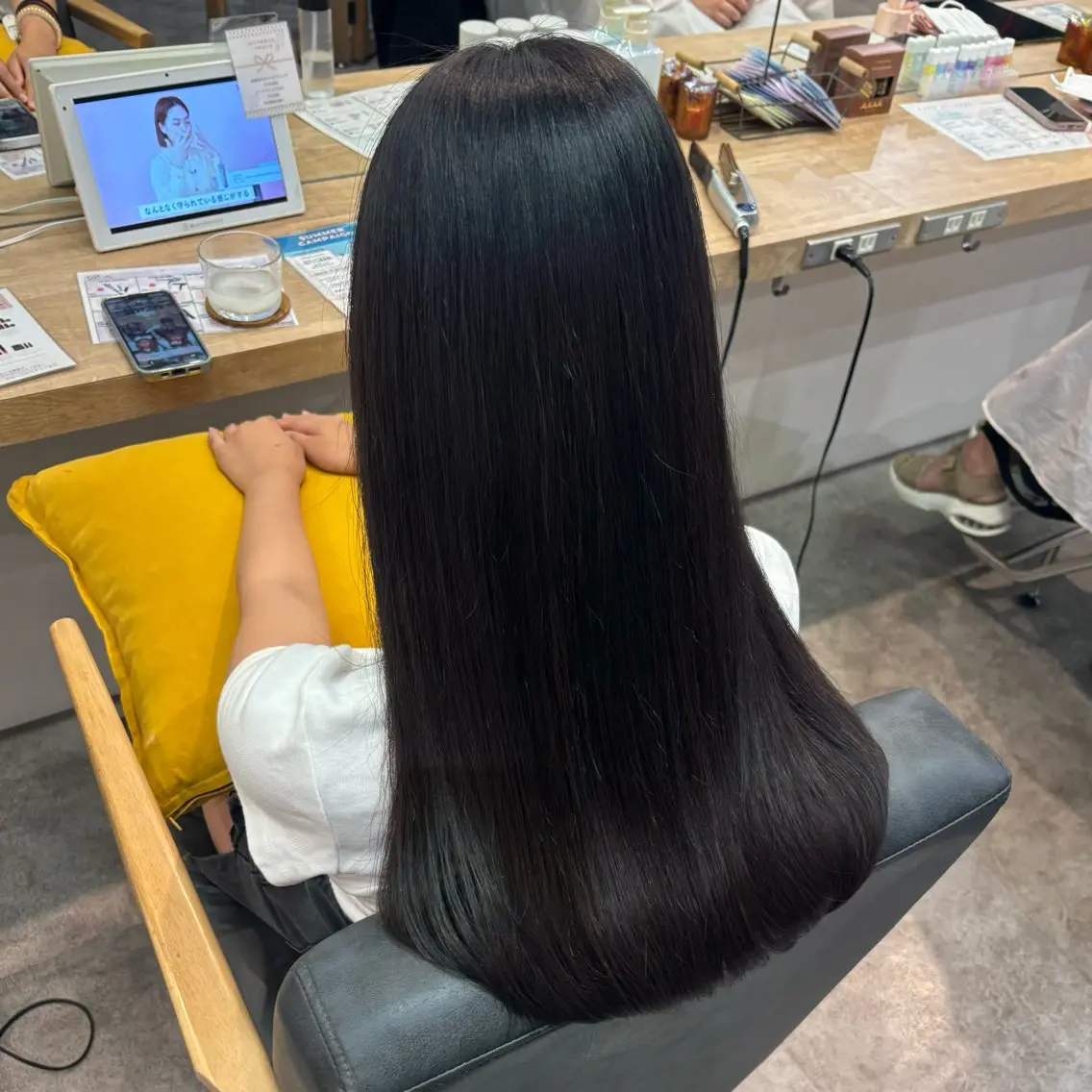 カラー 透明感カラー 銀座：似合わせカラー オリーブ🫒アレンジのヘアスタイル