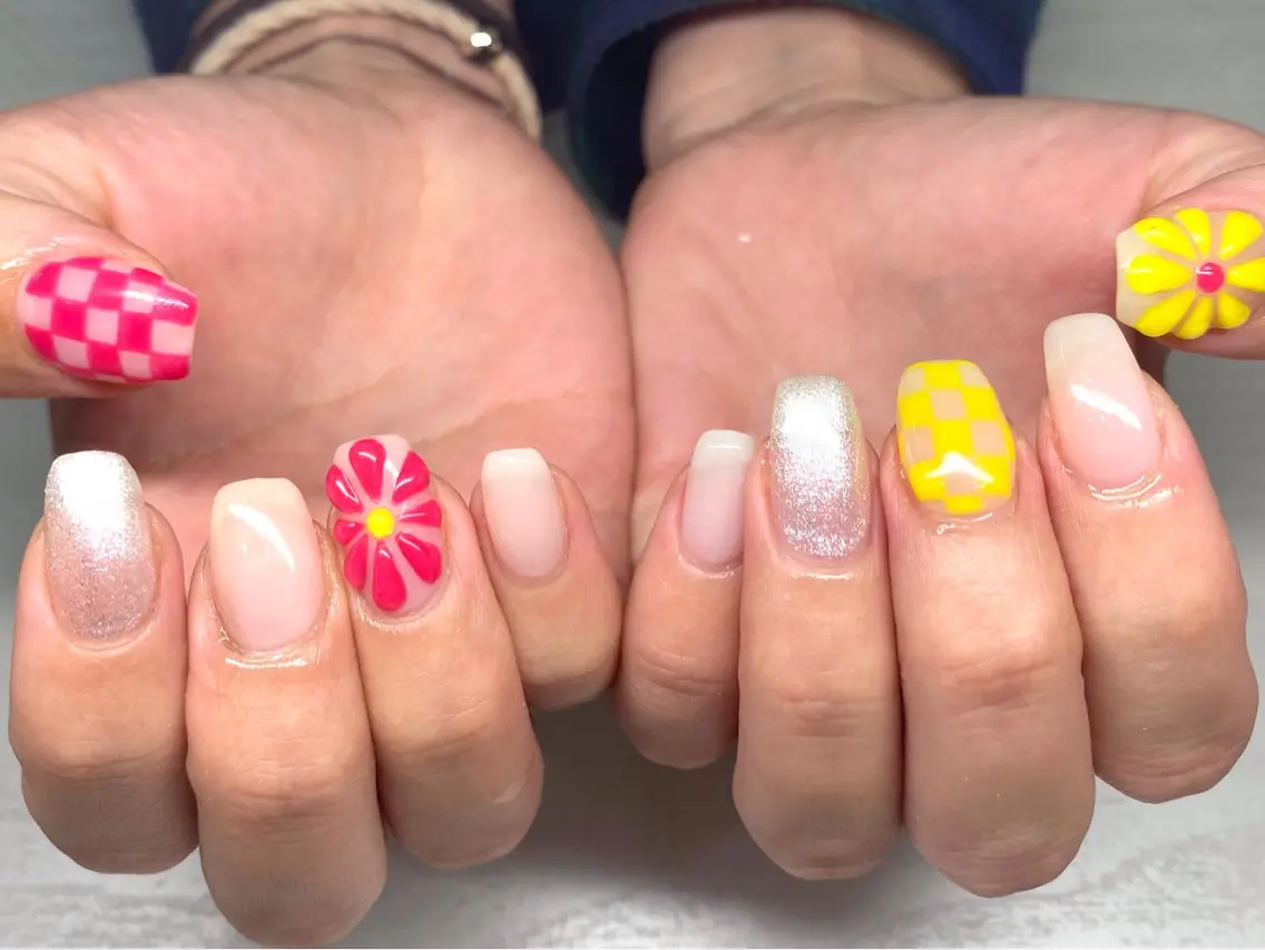 🍩持ち込みハンド　アート４本コース【オフ込み】の写真