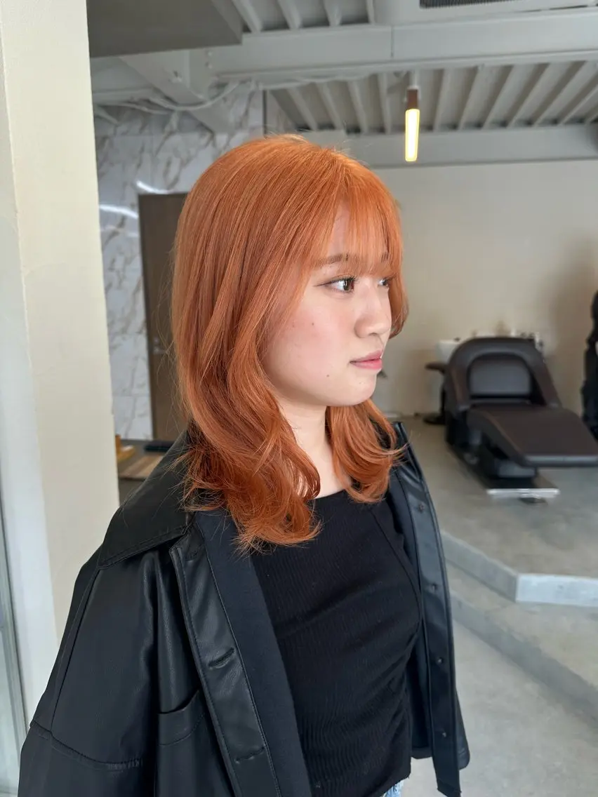 ミディアム カラー カット ヘアカラー トリートメント ハイトーン×似合わせ 🌱中川慎之介のヘアスタイル