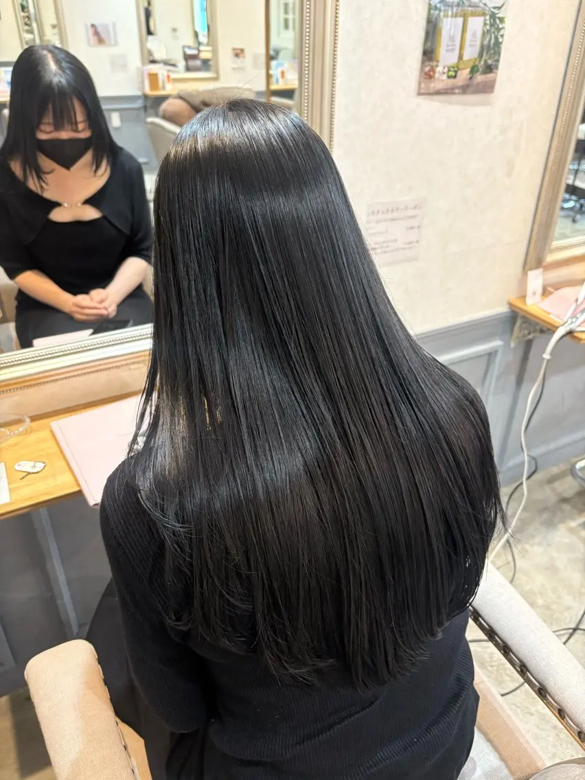 ロング カット ヘアカラー 美容室 sanctuaryのヘアスタイル
