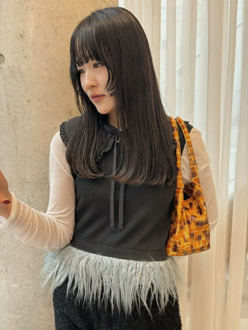 ロング カット トリートメント オカモト ハルカのヘアスタイル