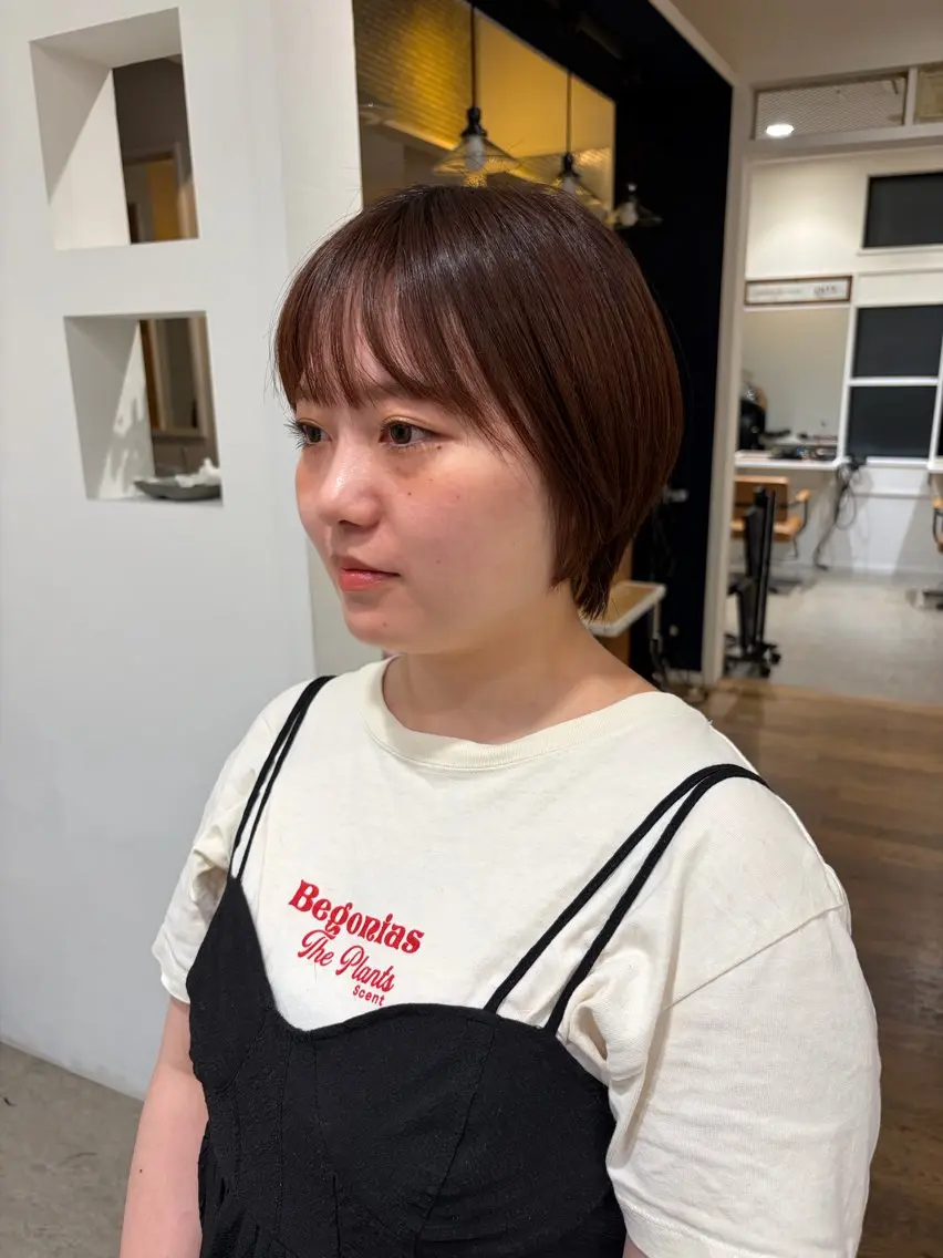 ショート カラー ヘアアレンジ ショートボブ ボブ 似合わせカット ショートヘア カット 無料カットモデル‪✨ ✂️Nanami🌷のヘアスタイル