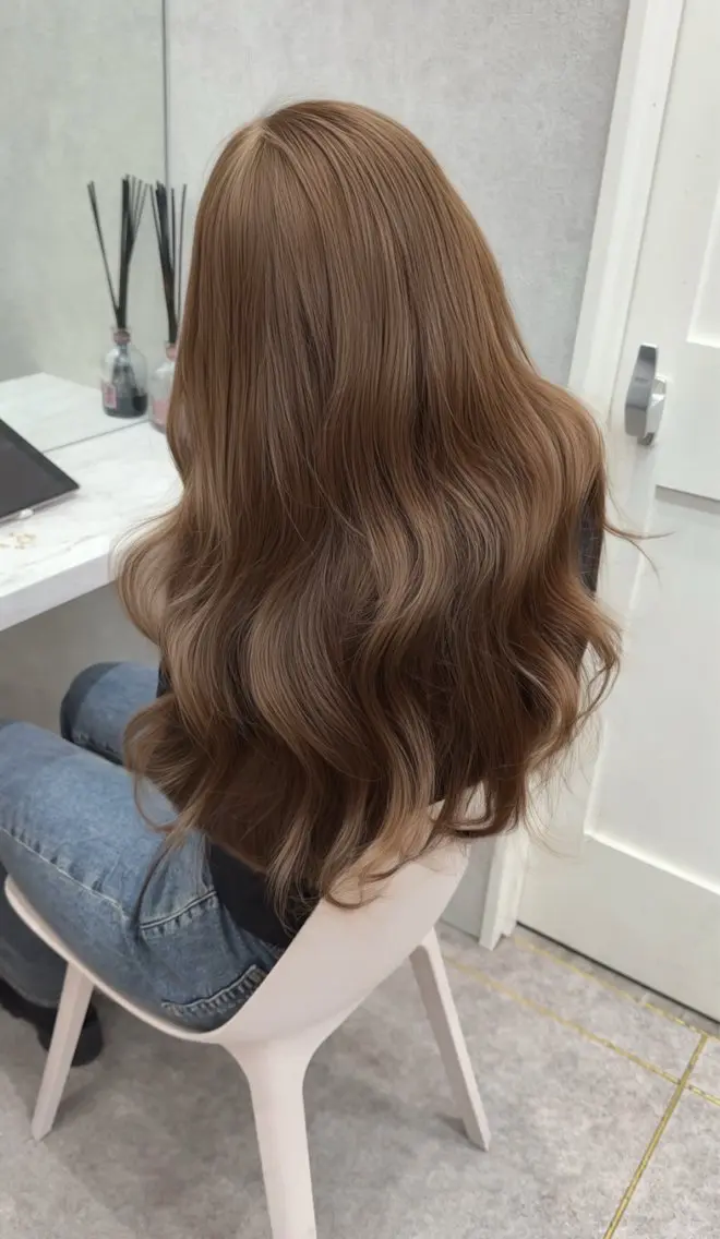 ロング カラー カット ヘアカラー トリートメント ヘアセット レイヤーダブルカラー KYONのヘアスタイル