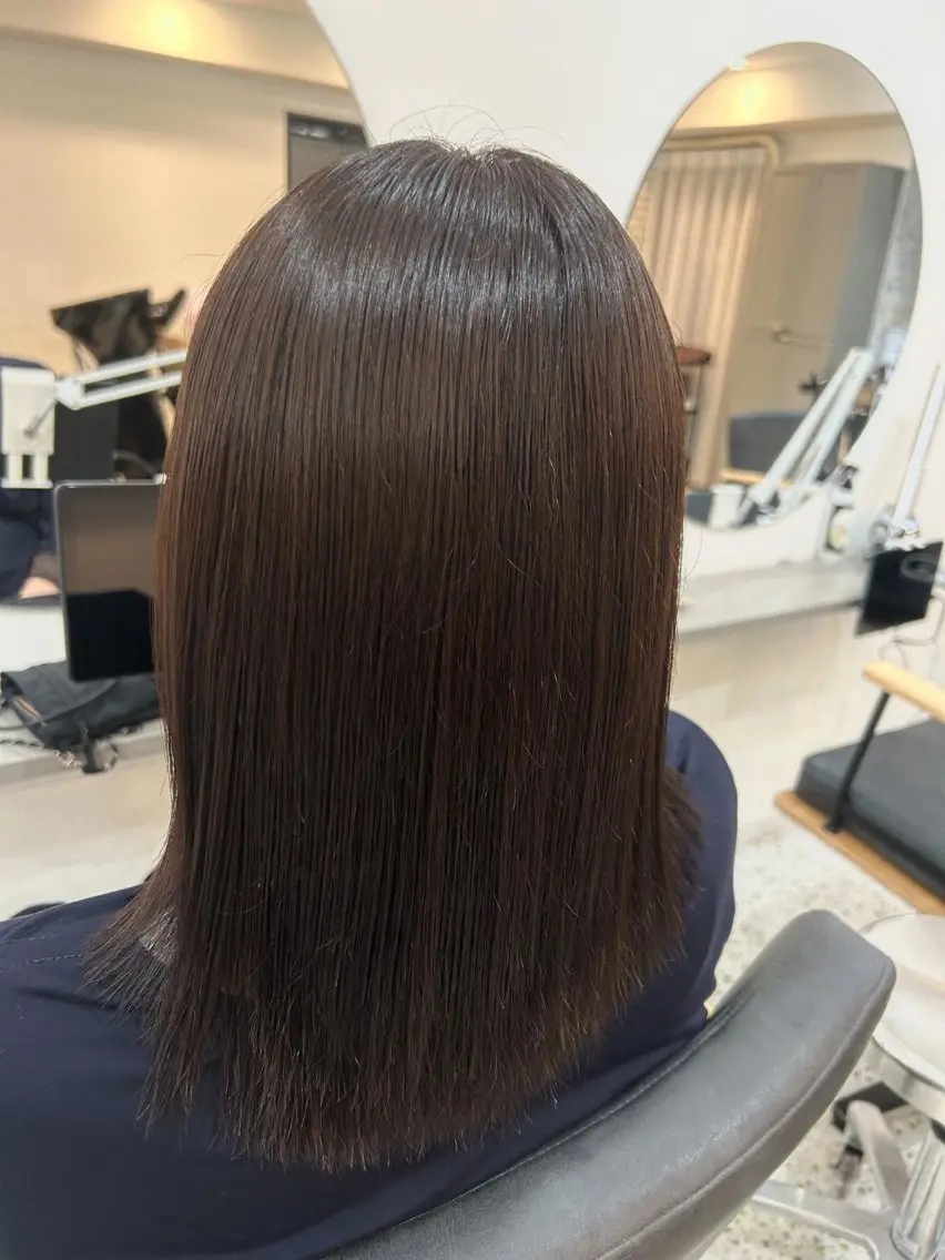 ミディアム 透明感カラー 莉々子のヘアスタイル