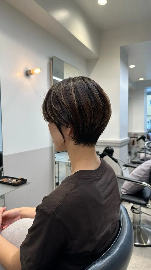 ショート ハンサムショート ショートヘア カット ヘアカラー トリートメント あいこ/ショートカッ ト無料/銀座🌷のヘアスタイル
