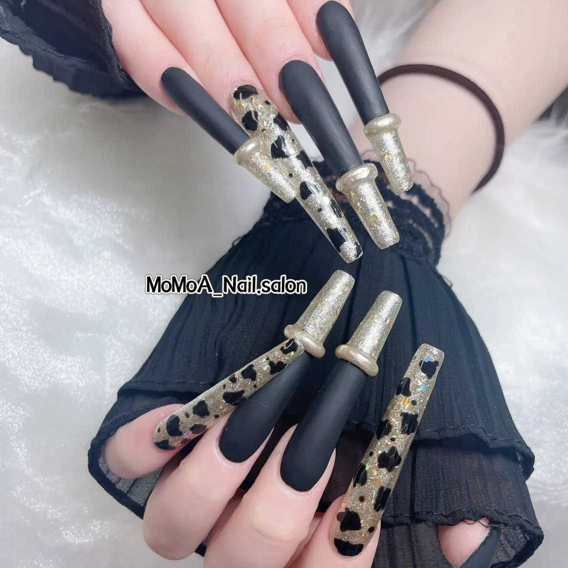 ネイル 成人式 ジェルネイル ネイルチップ ハンドネイル MoMoA Nail ネイル長さ出し専門店のネイルデザイン