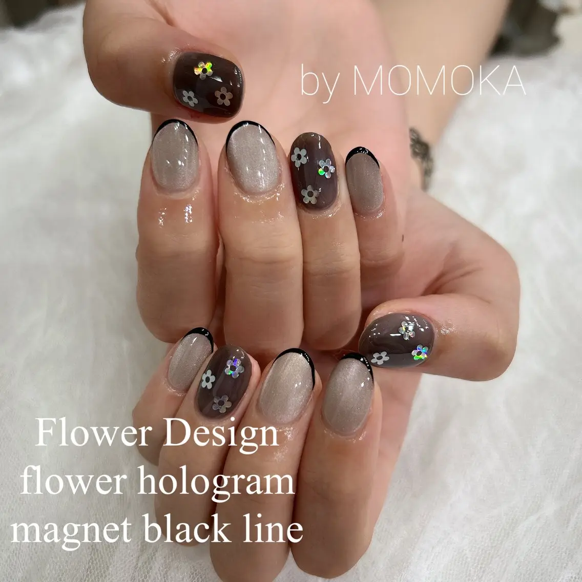 ネイル フラワーネイル Momo nailsalonのネイルデザイン